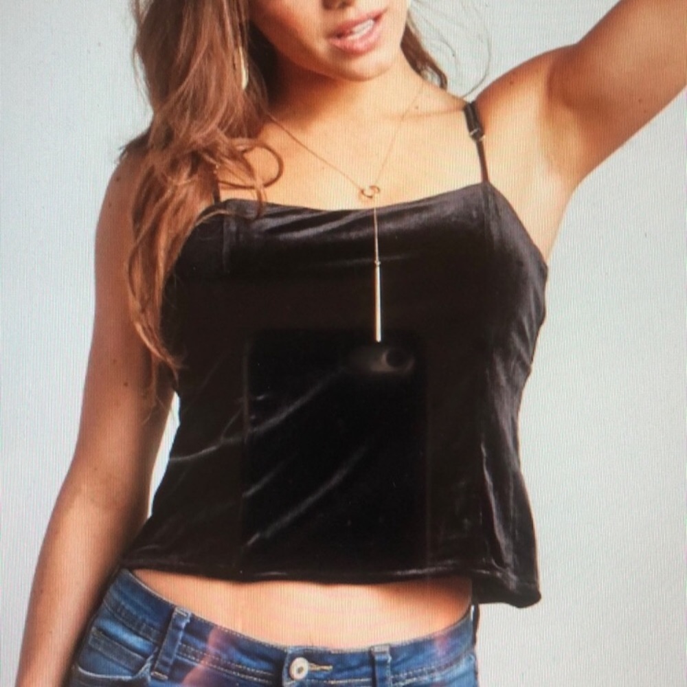 2 pieces velvet tank tops